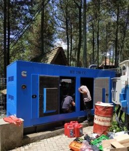 Service Genset Cummins 350KVA di Bandung